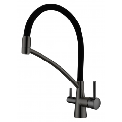 Кухонный смеситель Fabiano FKM 3110 Black Steel A-15